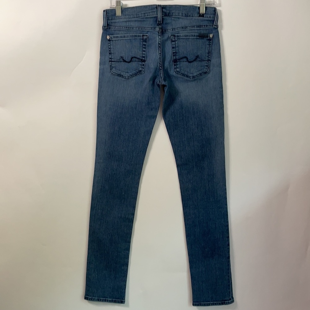 7 For All Mankind Roxanne Women's Skinny Leg Size 27 Great Condition Denim Jeans